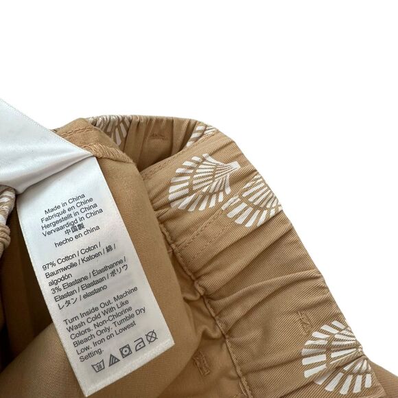 J. Crew Seashell Print Wide Leg Chinos Size XS/XXS - Picture 3 of 7